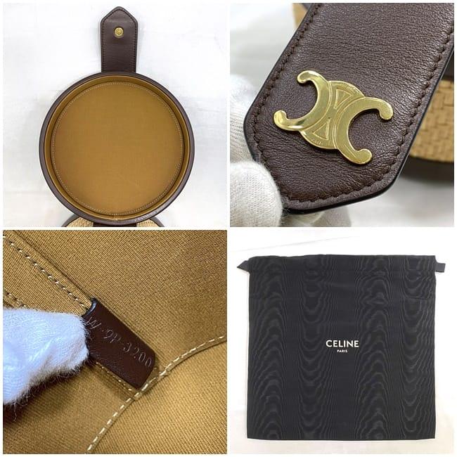 CELINE セリーヌ タンブール ショルダーバッグ f-21487 ベージュ 