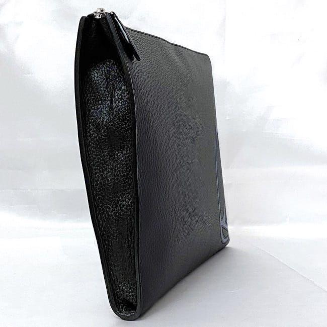 ルイ ヴィトン クラッチバッグ ポシェット ジュール ＧＭ f-21714 ブラック M67763 美品 トリヨン レザー 中古 TN3148 LOUIS VUITTON Ｌ字 ファスナー サークル ロゴ ハンドバッグ 人気 定番 上品 高級感 黒 ユニセックス お洒落 ブランド 本物 鑑定済み LOUIS VUITTON（ルイ・ヴィトン） ルイ ヴィトン クラッチバッグ