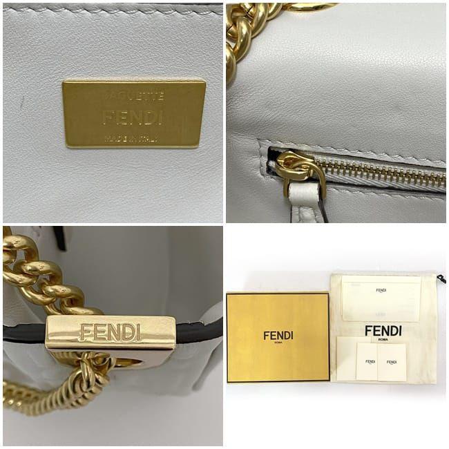 FENDI（フェンディ） ショルダーバッグ バゲット チェーン ミディ f
