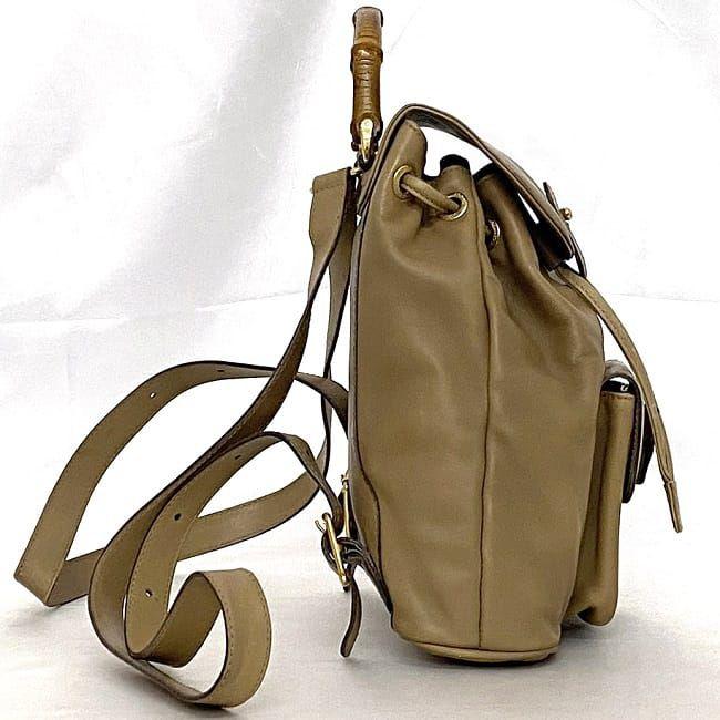 GUCCI（グッチ） ミニ リュック f-21841 ベージュ バンブー 003 3444
