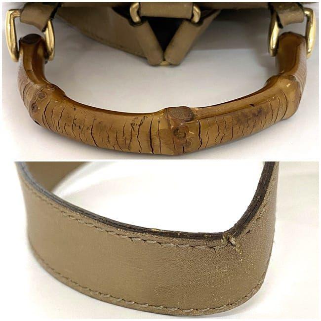 GUCCI（グッチ） ミニ リュック f-21841 ベージュ バンブー 003 3444