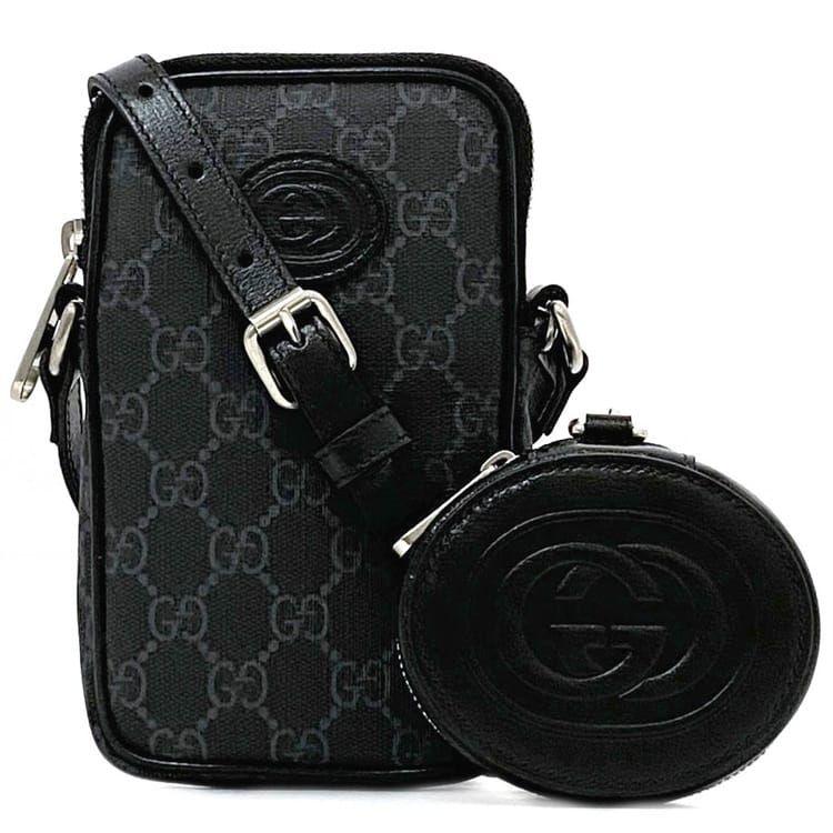 美品　GUCCI メッセンジャーバッグ　ディアマンテ　PVC 美品GUCCI メッセンジャーバッグディアマンテPVC
