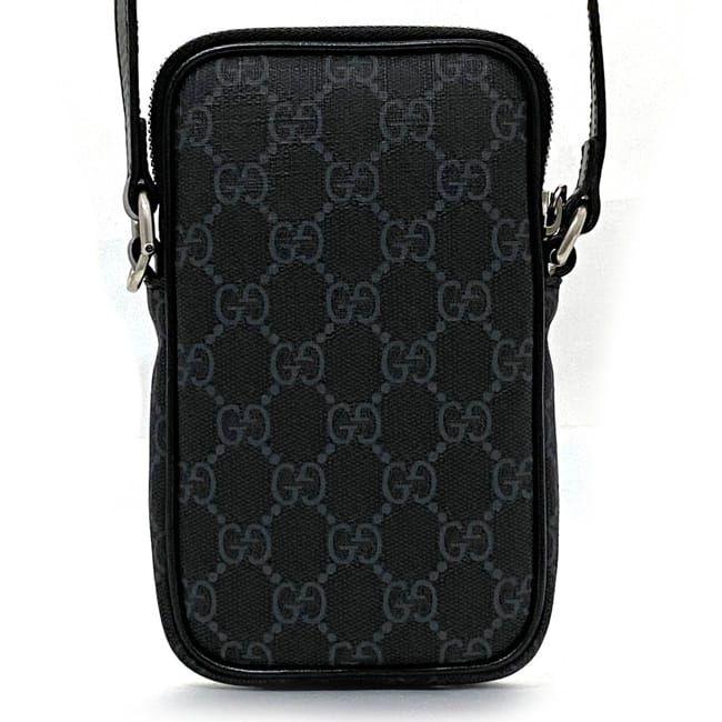 美品 グッチ ショルダーバッグ GGスプリーム GG マーモント PVC レザー