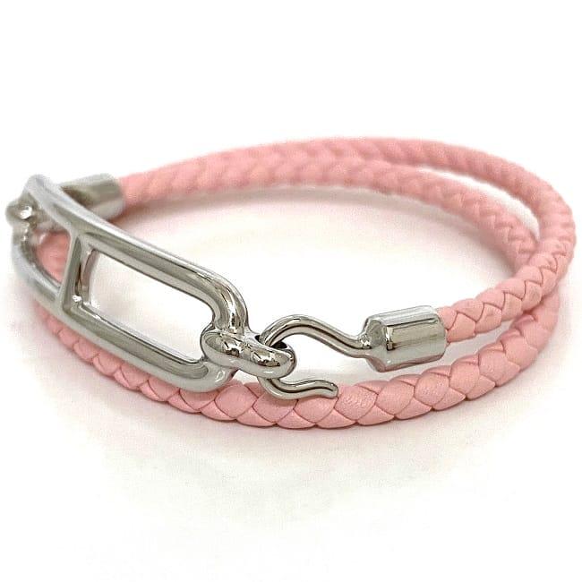 HERMES（エルメス） ブレスレット ドゥブルトゥール f-22269 ピンク