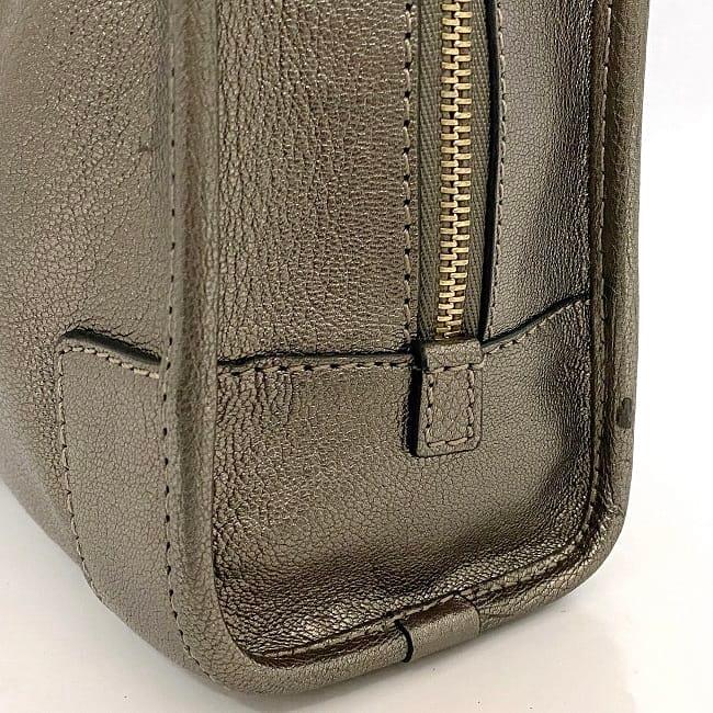 ロエベ ハンドバッグ アマソナ 23 f-22445 ゴールド アナグラム 美品