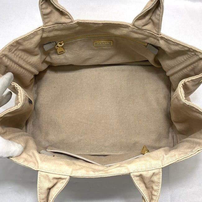 PRADA プラダ　カナパ　 トートバッグ Lサイズ　ベージュ 正規品・白タグ付】PRADA プラダ カナパ トートバッグ Lサイズ