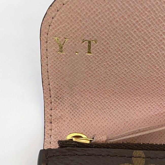 ルイ ヴィトン ケース ポルトモネ ロザリ f-22843 ブラウン ピンク モノグラム M62361 美品 財布 モノグラムキャンバス 中古 ICタグ反応有 LOUIS VUITTON フラップ 茶色 ミニ ホック ロゴ ウォレット シンプル コンパクト 女性 ブランド 本物 鑑定済み LOUIS VUITTON（ルイ・ヴィトン） ルイ ヴィトン コインケース