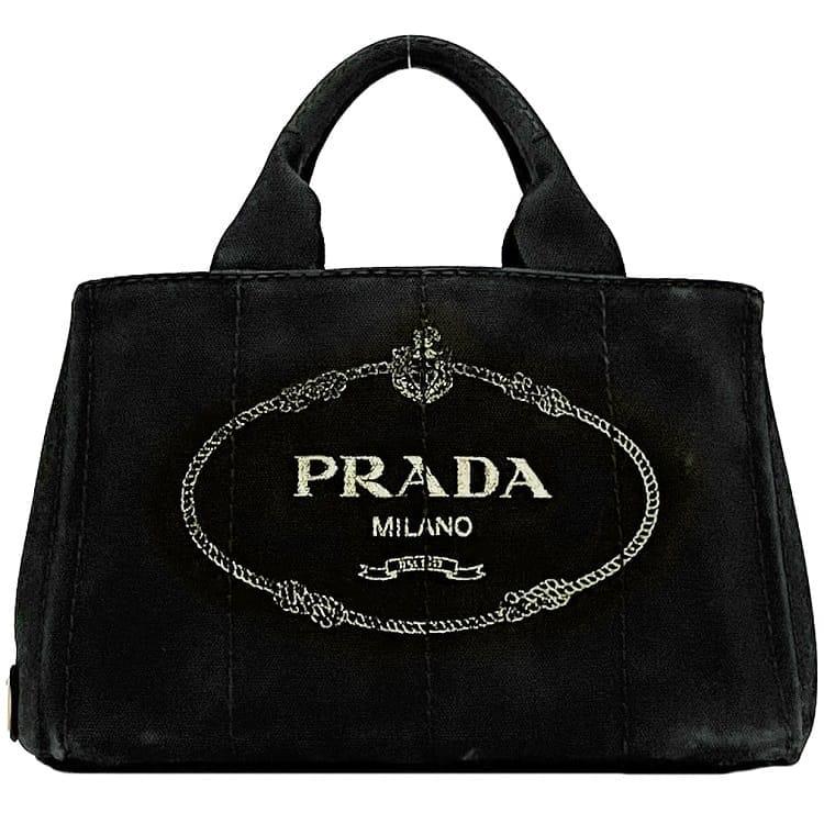 PRADA カナパトート バッグ ブラック NERO カナパ キャンバス PRADA カナパトート バッグ ブラック NERO カナパ キャンバス