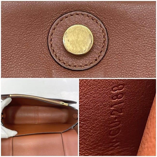 CELINE（セリーヌ） フレーム ショルダーバッグ f-23114 ブラウン