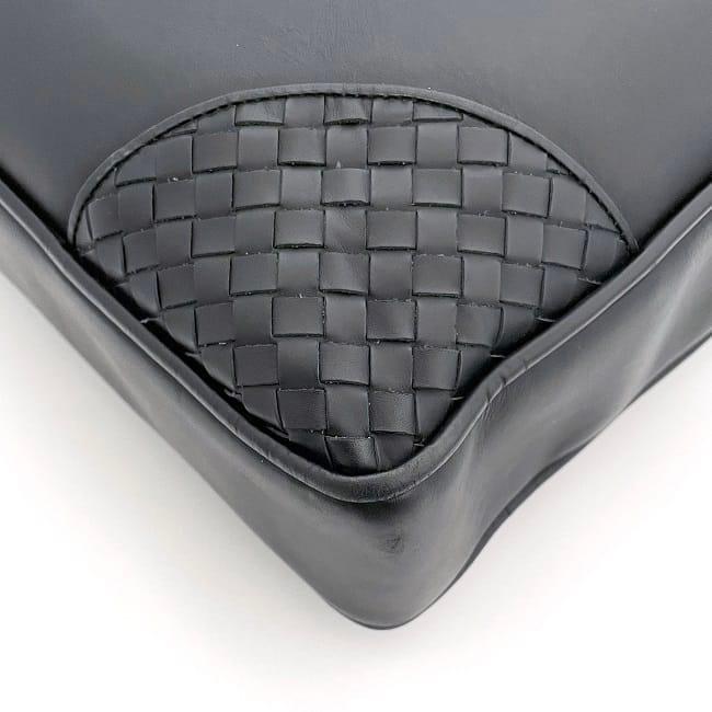 Bottega Veneta ブラックレザー ビジネスバッグ BOTTEGA VENETA - ボッテガ・ヴェネタ BOTTEGAVENETA バッグ