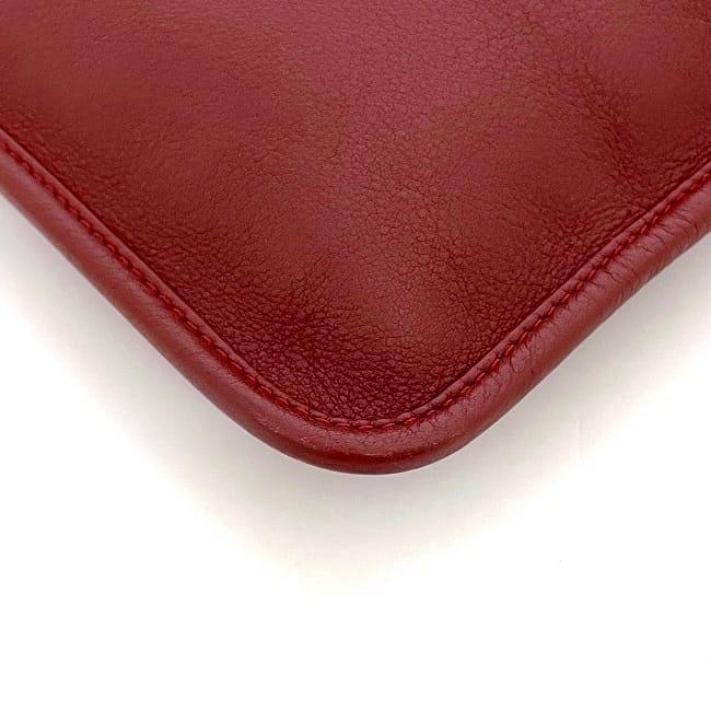 外観美品 LOEWE レザー　レッド　アナグラム　ショルダーバックロスボディ LOEWE（ロエベ） ショルダーバッグ f-23242 レッド アナグラム 美品