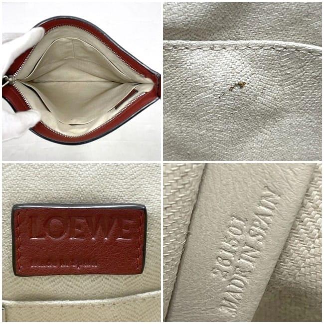LOEWE（ロエベ） ショルダーバッグ f-23242 レッド アナグラム 美品