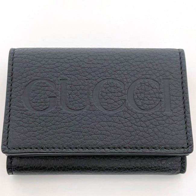 GUCCIの財布！ GUCCI（グッチ） 三つ折り 財布 f-23293 ブラック 736151 2067 未使用