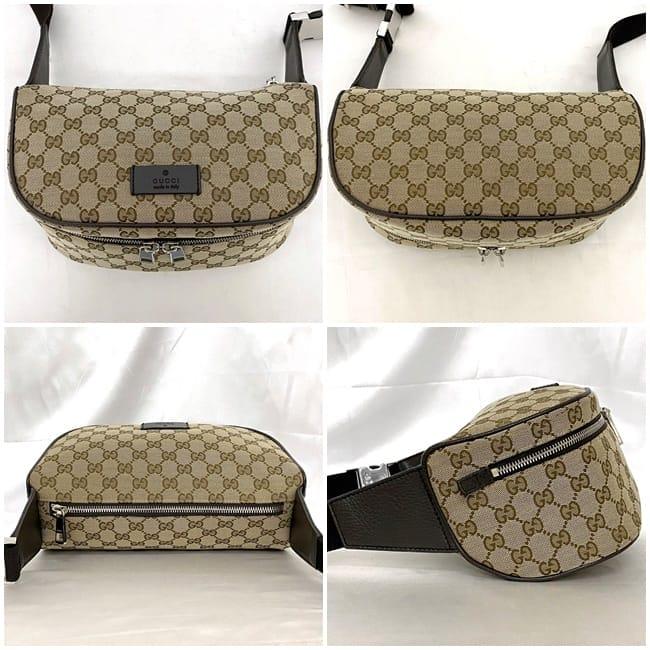 GUCCI グッチ ボディバッグ f-23317 ベージュ ブラウン GG