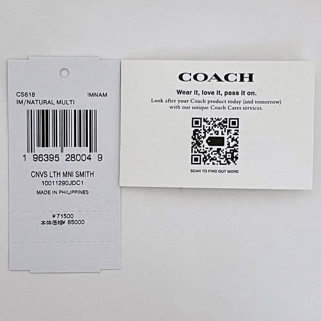COACH（コーチ） 2way ミニバッグ スミス ミニトート f-23538