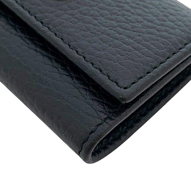 グッチ 6連 キーケース f-24018 ブラック マーモント 456118 美品