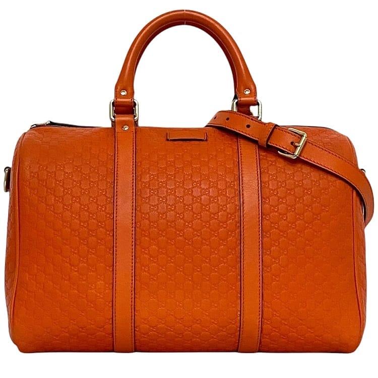 グッチ ２way ボストンバッグ f-24030 オレンジ シマ 449646 美品 レザー 中古 001998 GUCCI ハンドバッグ GG ファスナー クロスボディ 肩掛け 大容量 本革 メンズ レディース 定番 人気 ロゴ 総柄 エンボスロゴ 肩掛け ヴィンテージ ブランド 本物 鑑定済み GUCCI（グッチ） 2way ボストンバッグ f-24030 オレンジ シマ 449646