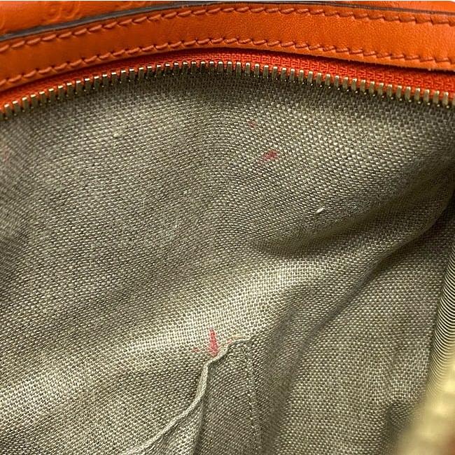 GUCCI（グッチ） 2way ボストンバッグ f-24030 オレンジ シマ 449646