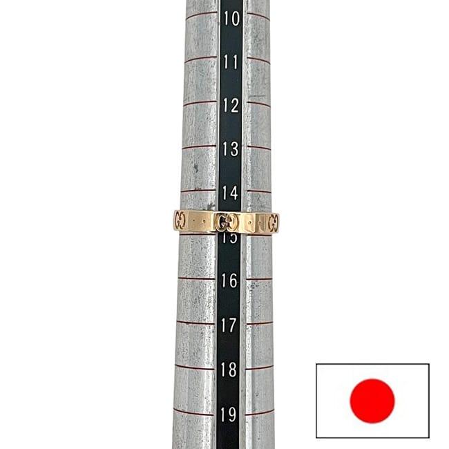グッチ アイコンリング イエローゴールド YG アイコン 指輪 JP15号 新品 仕上げ済み AU 750 K18 Sランク GUCCI K18YG GG 地金 金 リング ロゴ 貴金属 約4g メンズ レディース 男女兼用 シンプル GUCCI（グッチ） アイコンリング イエローゴールド YG アイコン 指輪
