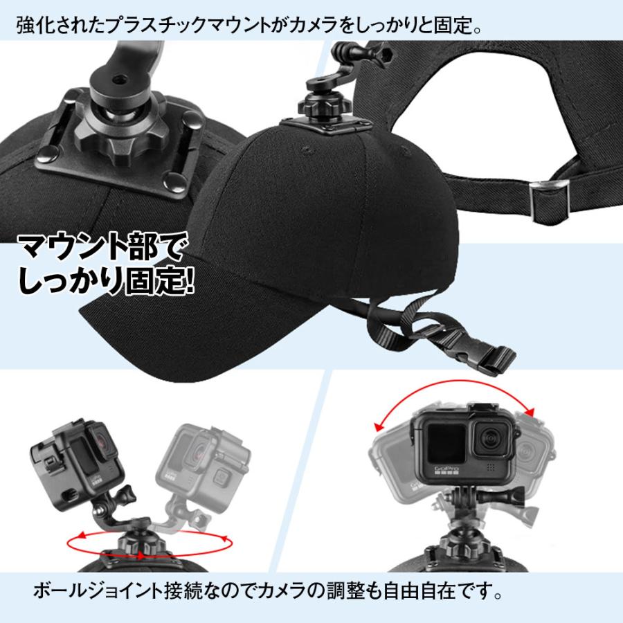 MAXWIN（マックスウィン） アクションカメラ用 マウント付き キャップ 