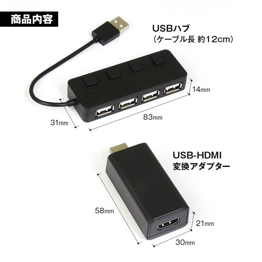 CarPlay HDMI出力変換アダプター XTRONS（エクストロンス） XTRONS USB to HDMI 変換コンバーター HDMI