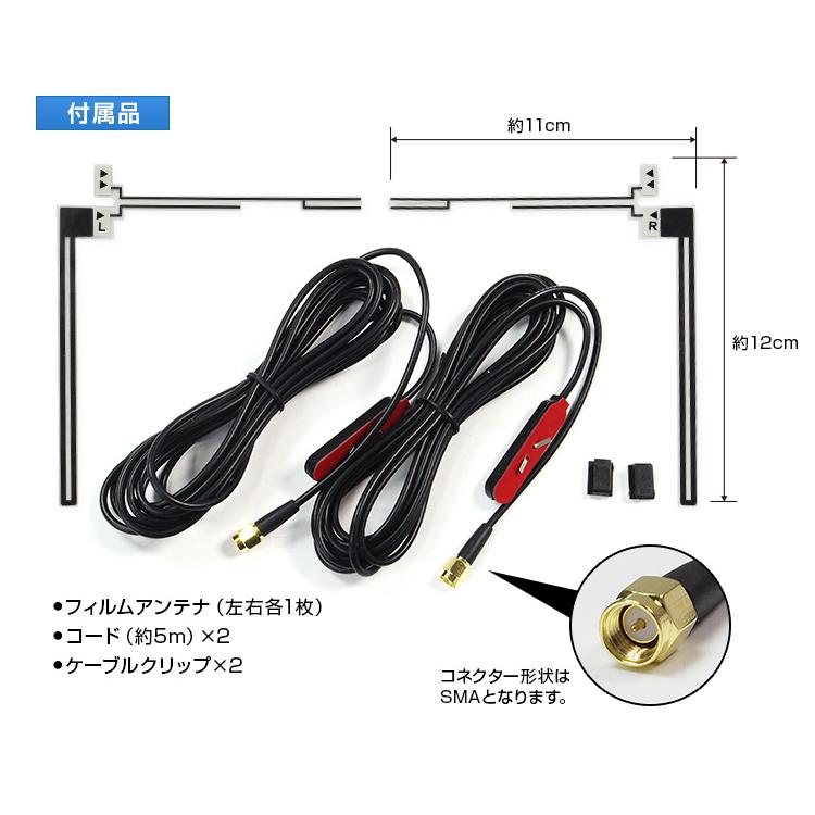 トラック　ワンセグフルセグTVアンテナ SUNZ733TV ワンセグ・フルセグアンテナ 74cm SMA端子 5642 トラック