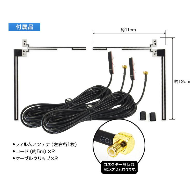 アンテナ 地デジ フィルムアンテナ ワンセグ フルセグ テレビ受信用 L