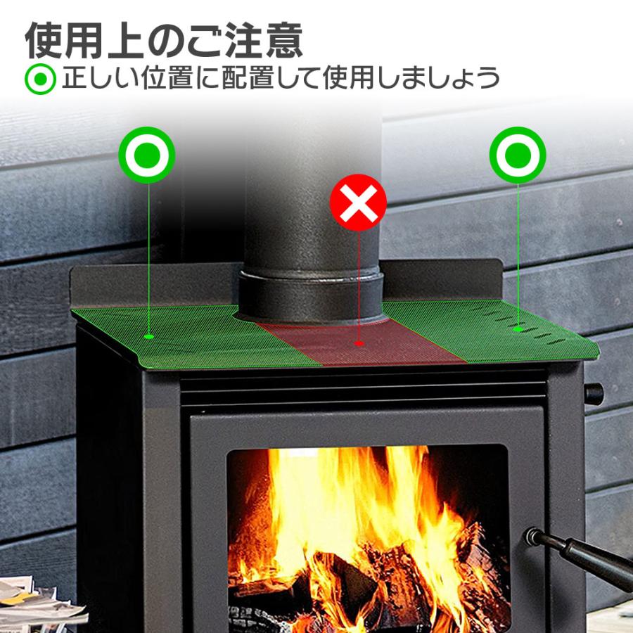 ストーブファン 8枚羽根 薪ストーブ 石油ストーブ 暖炉用品 静音 エコ