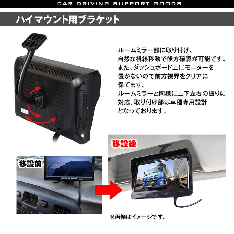 取付ステー 取付キットモニター ハイマウント モニタースタンド エルフ