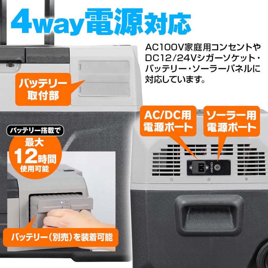 MAXWIN（マックスウィン） 車載冷蔵庫 ポータブル冷蔵庫 40L