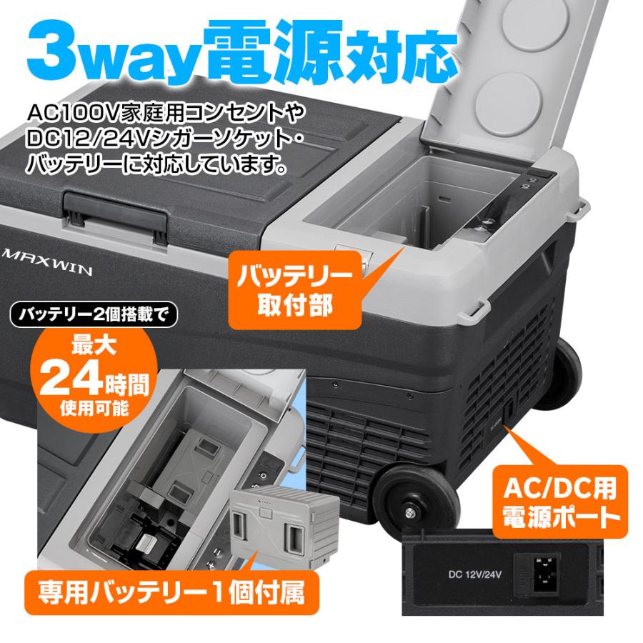MAXWIN（マックスウィン） ポータブル冷蔵庫 25L 車載冷蔵庫 クーラー
