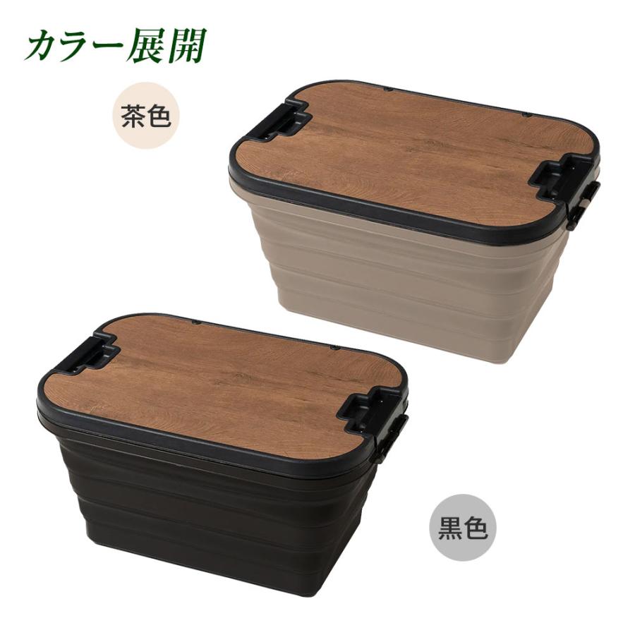 収納ボックス 車 キャスター付 折りたたみ テーブル利用可 持ち運び簡単 アウトドア キャンプ 車中泊 高さ3段階調整 木目 おしゃれ 便利グッズ 防災 |  | 07