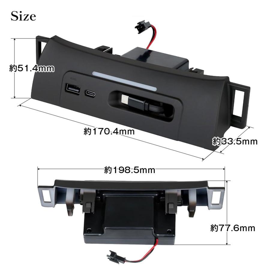 アルファード40系 ヴェルファイア40系 アクセサリー USB Type-C PD