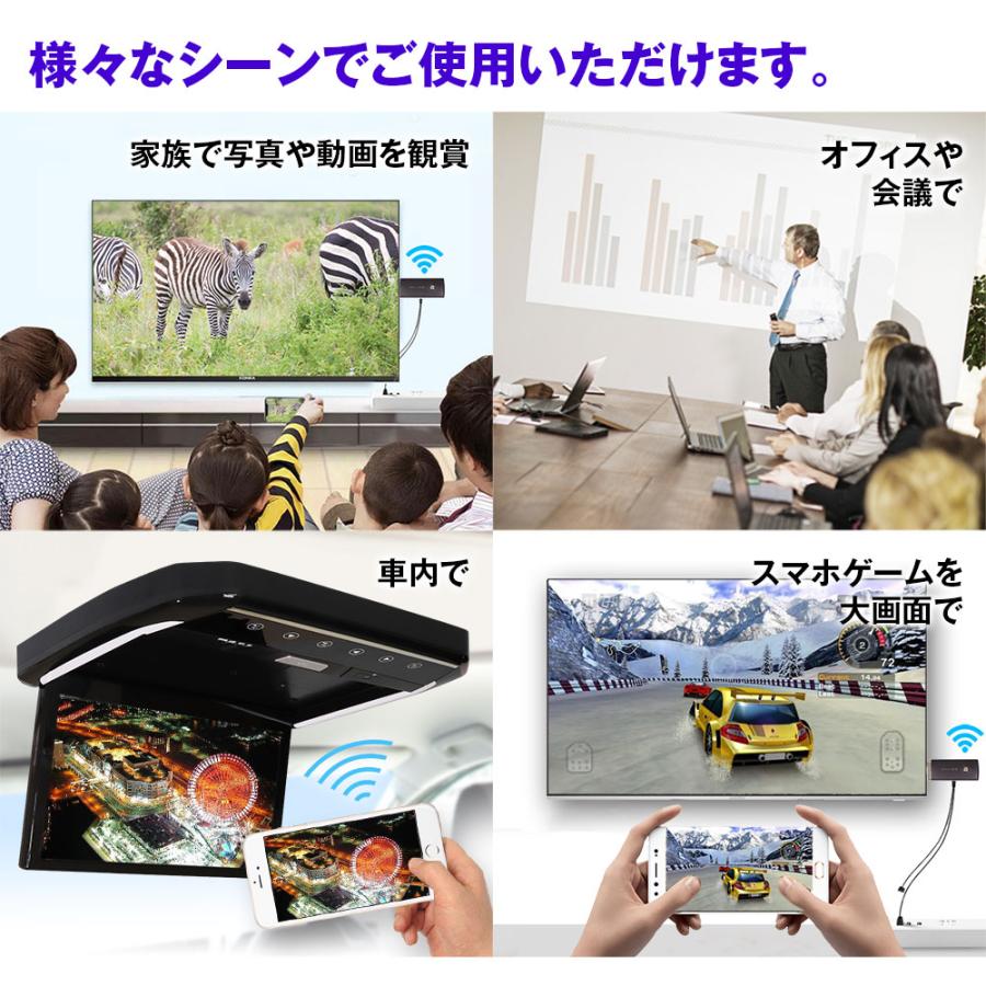 WiFi ドングル iPhone アイフォン 無線 接続 ミラーリング HDMI テレビ