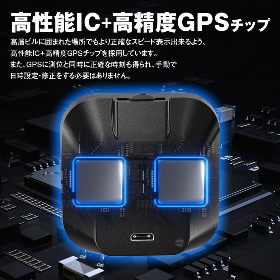 GPSスピードメーター GPS サブメーター 追加メーター シンプル DC5V 後付け 自動輝度調整機能 日本語説明書付 YFF｜f-innovation｜04