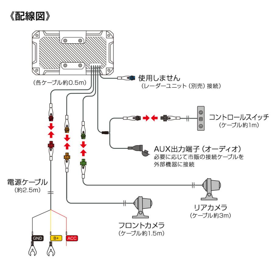 バイク用 ディスプレイオーディオ ナビ 防水 6.1インチスマートモニター ドライブレコーダー 屋外使用対応 DFS搭載 MAXWIN M2-MAX | MAXWIN | 14