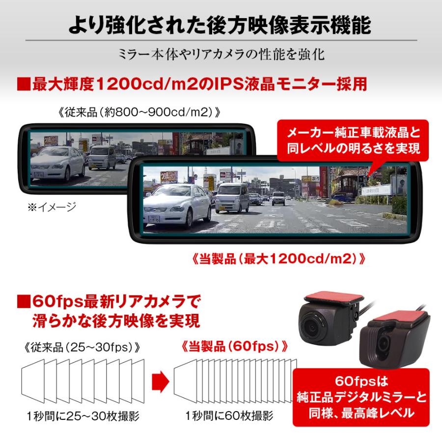 MAXWIN（マックスウィン） ドライブレコーダー ミラー型 8.88インチ 2K