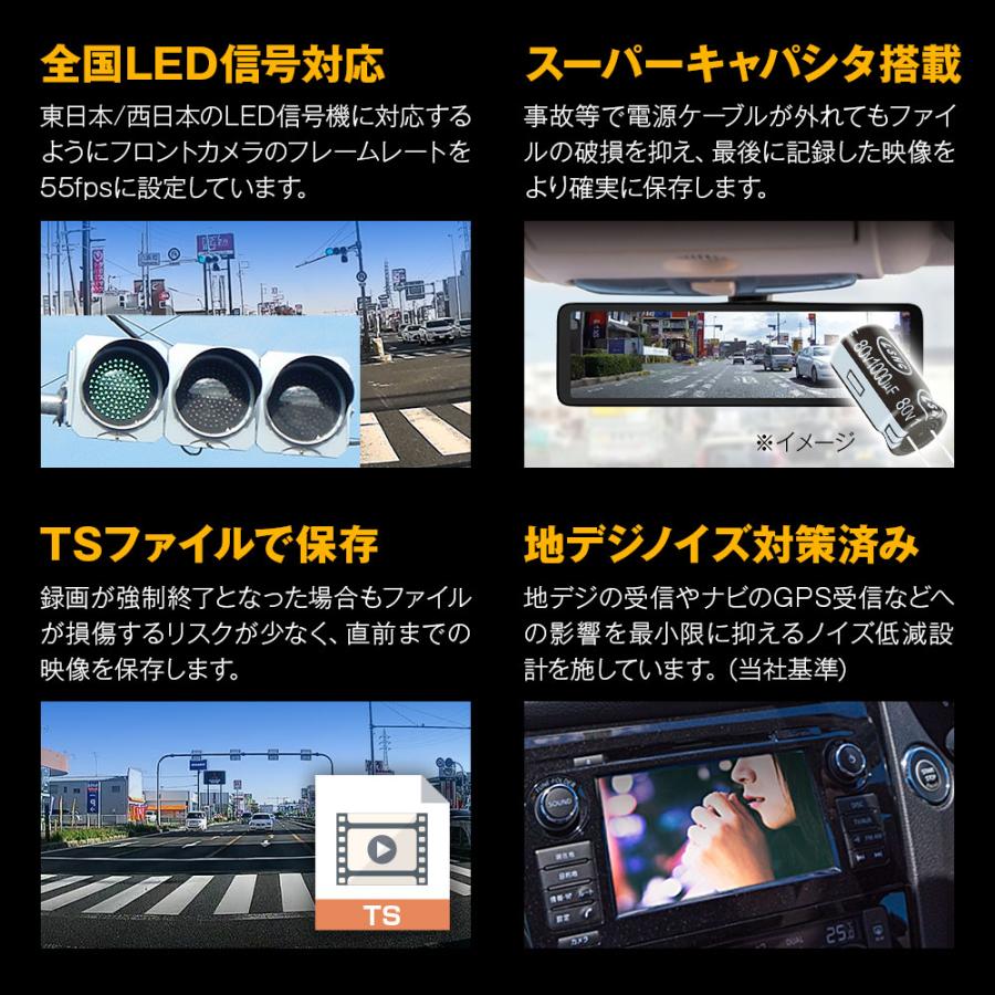 MAXWIN（マックスウィン） ドライブレコーダー ミラー型 10.88インチ