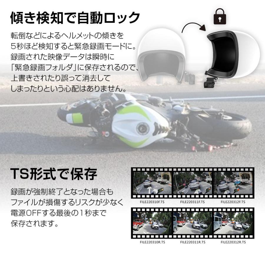 MAXWIN ドライブレコーダー バイク用 MUFU 2カメラ 前後同時録画