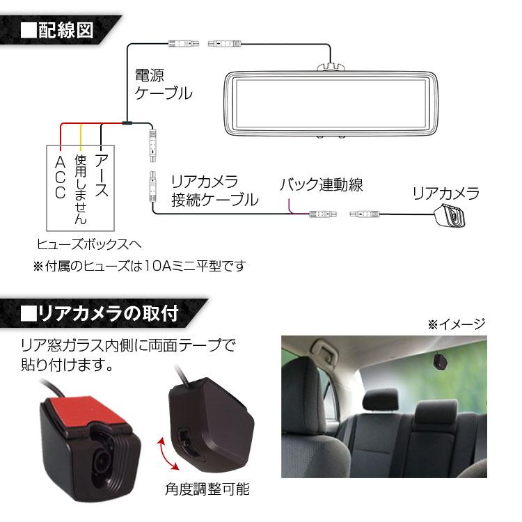 デジタルミラー ミラーモニター 車内カメラ フィアット アバルト デジタルミラー ミラーモニター 車内カメラ フィアット アバルト