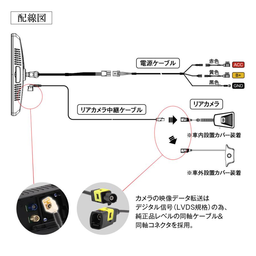 MAXWIN（マックスウィン） デジタルルームミラー 純正ミラー交換 最大3