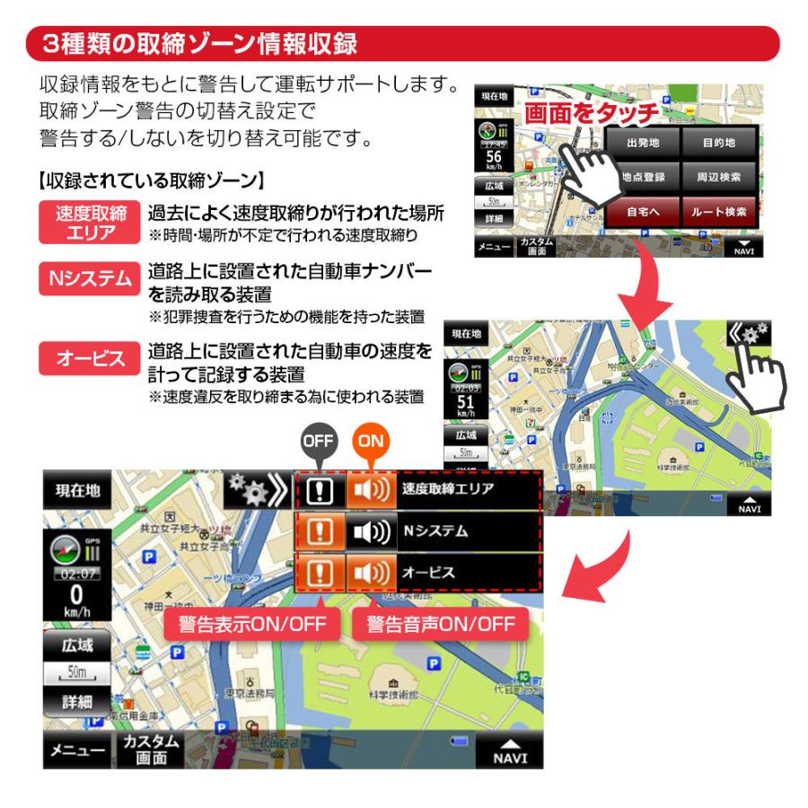 バイク用 ポータブルナビ カーナビ 5インチ 21年 春版 地図搭載 オービス Nシステム 速度取締 タッチパネル カスタム画面 Nv A011 Set2 Future Innovation 通販 Yahoo ショッピング