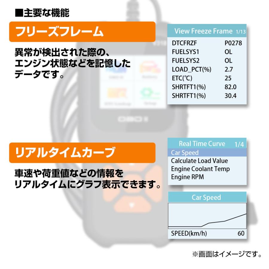 MAXWIN OBD-DIA01 obd2 診断機 故障診断機 日本語 自動車 故障診断機 スキャンツール 故障コードの読み取り OBD2 |  | 03