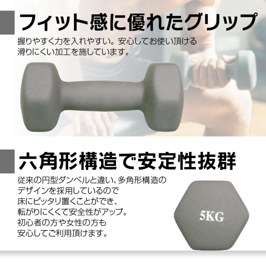 新品 ダンベル 5kgｘ2個 1セット / 鉄アレイ dumbbell 鉄亜鈴 ダンベル 2個セット 鉄アレイ 5kg 筋トレ 筋力 トレーニング