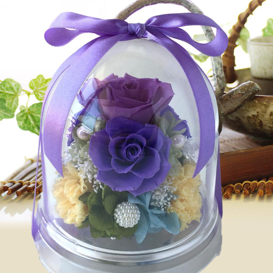 プリザーブドフラワー フローリストレマン 母の日 ドーム 花