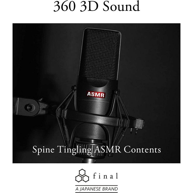 final (ファイナル) E500 カナル型 イヤホン VR バイノーラル ASMR 360オーディオ推奨 ブラック｜f-lifestore｜04