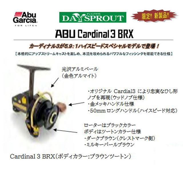 アブガルシア×ディスプラウト ABU Cardinal 3 BRX CDL ブラウン