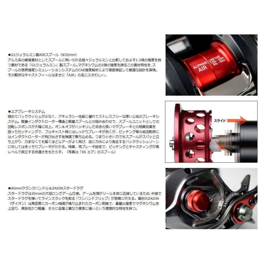 DAIWA（ダイワ） アルファスエア 7．2L ALPHAS AIR ベイト 左