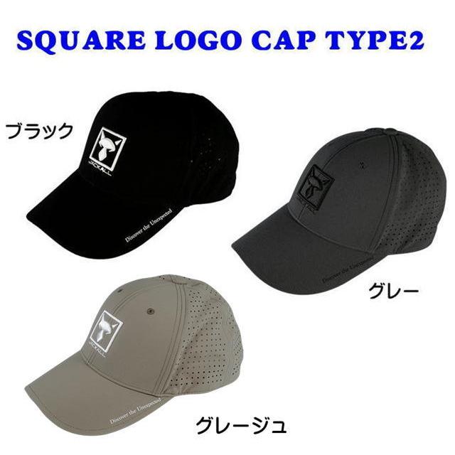 JACKALL - ジャッカル スクエア ロゴ キャップ 未使用 送料無料 ジャッカル JACKALL スクエアロゴフラットキャップ 帽子