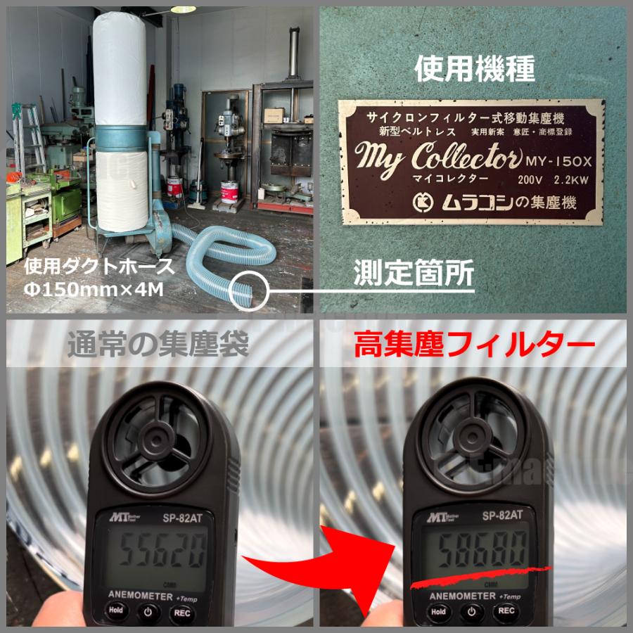 高集塵クリーンフィルター 集塵袋 上袋 ｜了生 / RA3M5 / RA3M6 / RA301 / 用 ワンタッチバネ式 |  | 04